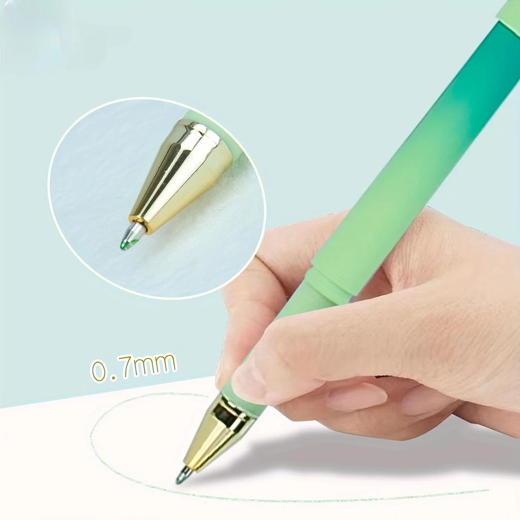 1/4pcs 0.7 Mm Gel Pens, Aurora Star Sea Style Gel Pen, Office Gel Pen, School Stationery Supplies