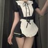Plus Size Maid Cosplay Lingerie - Passionate, Easy-Off Bedtime Flirt Set