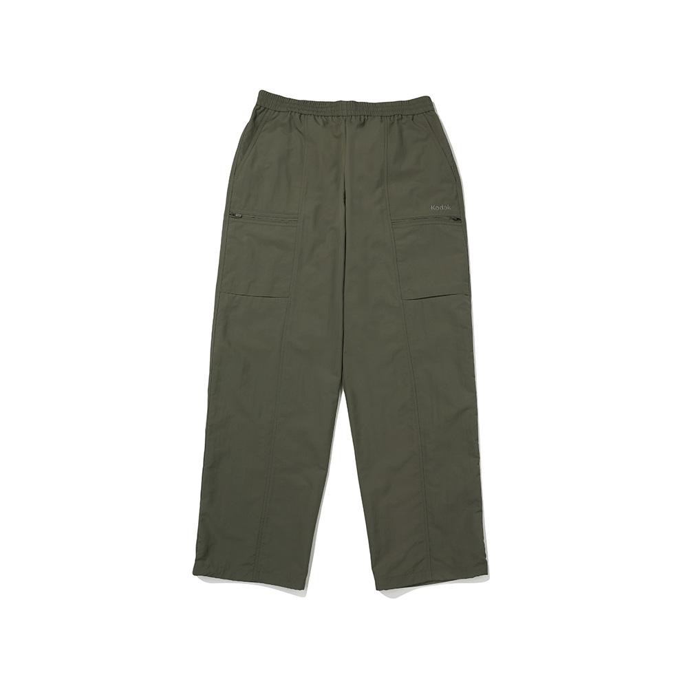 KODAK Monochrome Supplex Semi-Overfit Straight Pants Khaki