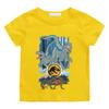 Jurassic World T-shirt Dinosaur Classic Movies 100%Cotton Casual Retro Tee-shirt Graphic Printing Children Clothes Tees Top Kids