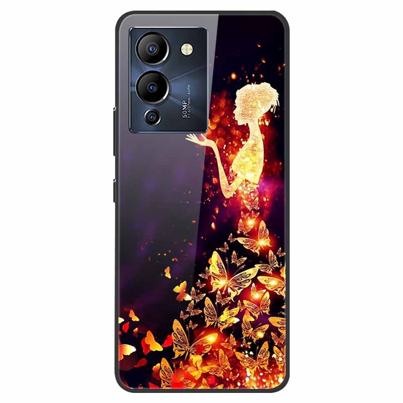 For Infinix Note 12 G96 Case X670 Marble Tempered Glass Hard Back Cover for Infinix Note12 Helio G96 Phone Cases 6.7'' Fundas