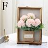 Wooden Faux Flowers Wall Decor 3D Imitation Flowers Decoration Hydrangea Wall Decor  Home