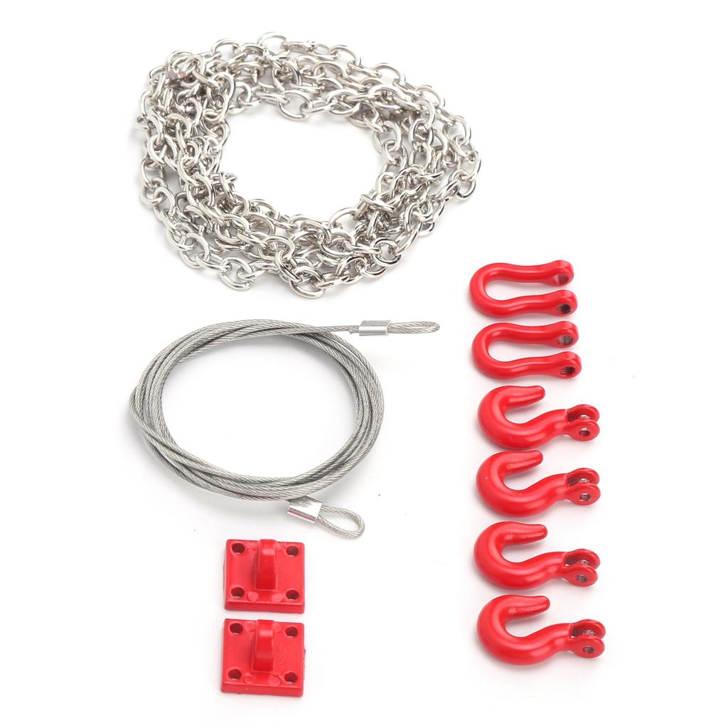 Metal Trailer Hook Tow Chain Shackle Bracket for 1 10 RC Crawler RC Model Cars Parts
