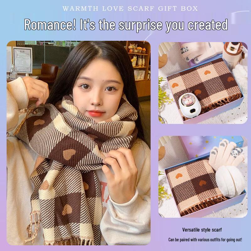 New Year Winter Scarf Gift Set