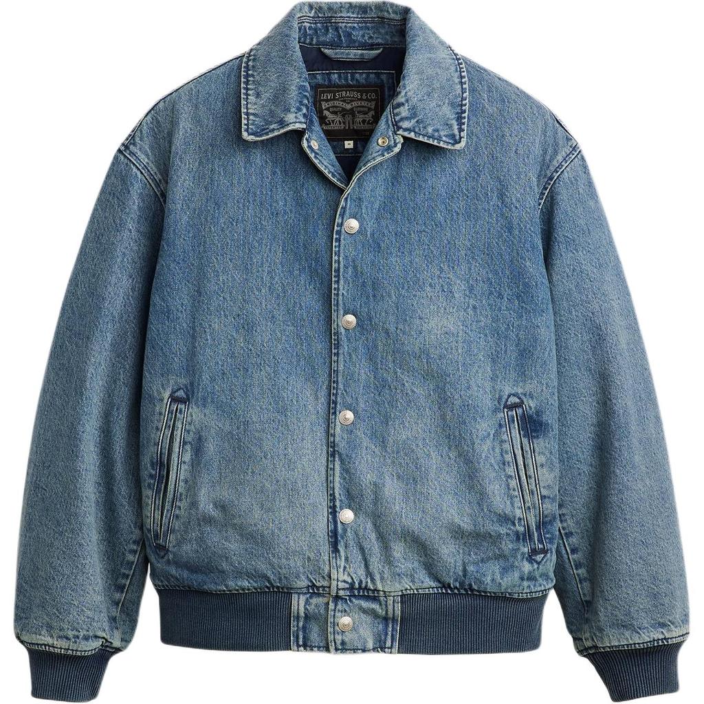 Levis Button-Down Solid Fit Long Sleeve Jacket Men Jackets Blue A8561-0001