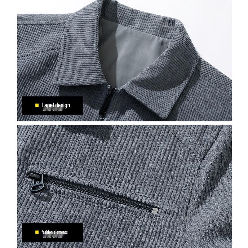 ROMON Men's Corduroy Workwear Jacket