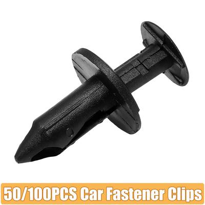 50Pcs/Set 100PCS/Set 8MM Clips Automotive Plastic Rivet Fastener Clip Push Rivet Clip Bumper Door Panel Fender Retainer Screw
