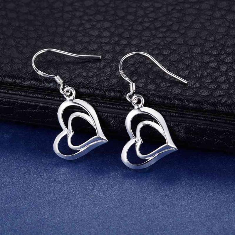 

925 Sterling Silver Earrings Hot Beads For Women Exquisite Student Girlfriend Jewelry Accessories Wedding Fashion Gift