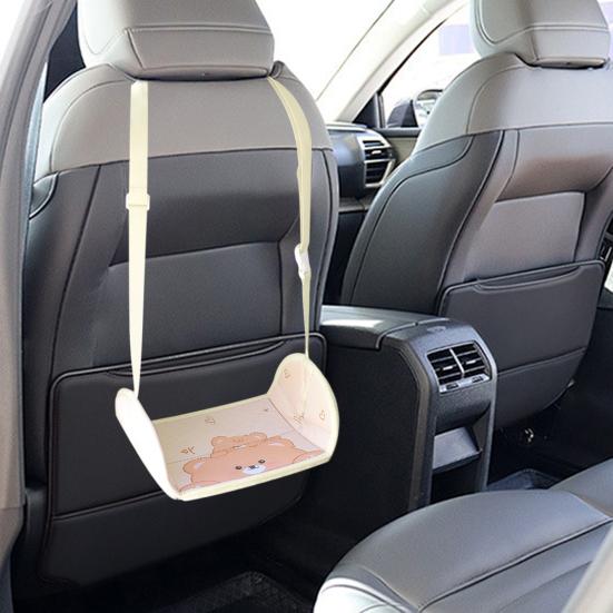 Airplane Foot Hammock Cartoon Pattern Ergonomic Design Adjustable Simple Installation Foot Rest