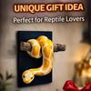 Gothic Accent 3D Metallic Snake Sculpture Reptile Themed Python Hanging Decor  Indoor Outdoor Decor