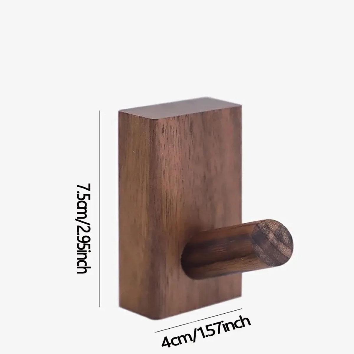 

1pc-Creative Walnut Hook Wall Mounted Coat Entrance Clothing Hat Skirt Cone Punching Home Decoration Hotel Robe Hanger коричневый