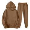 Unisex Lightweight Hoodie and Jogger Set with Ribbed Cuffs