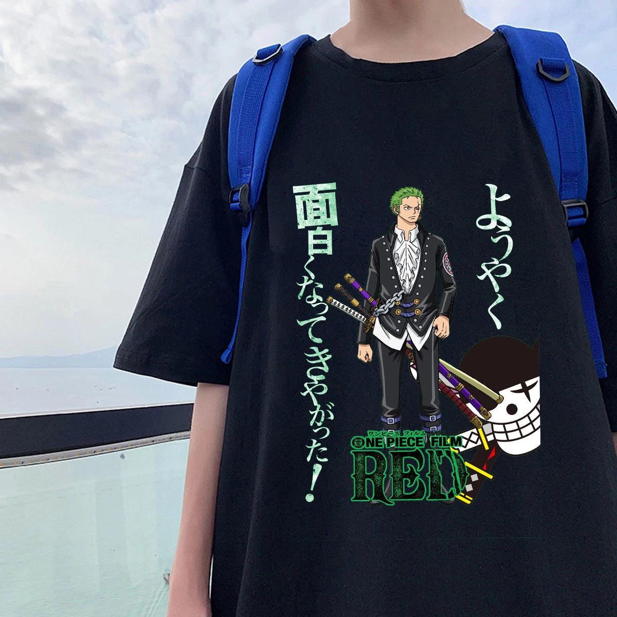 One Piece Zoro Cosplay Anime Manga T-Shirt Shirt Undershirt Costumes 100% Cotton 2XL