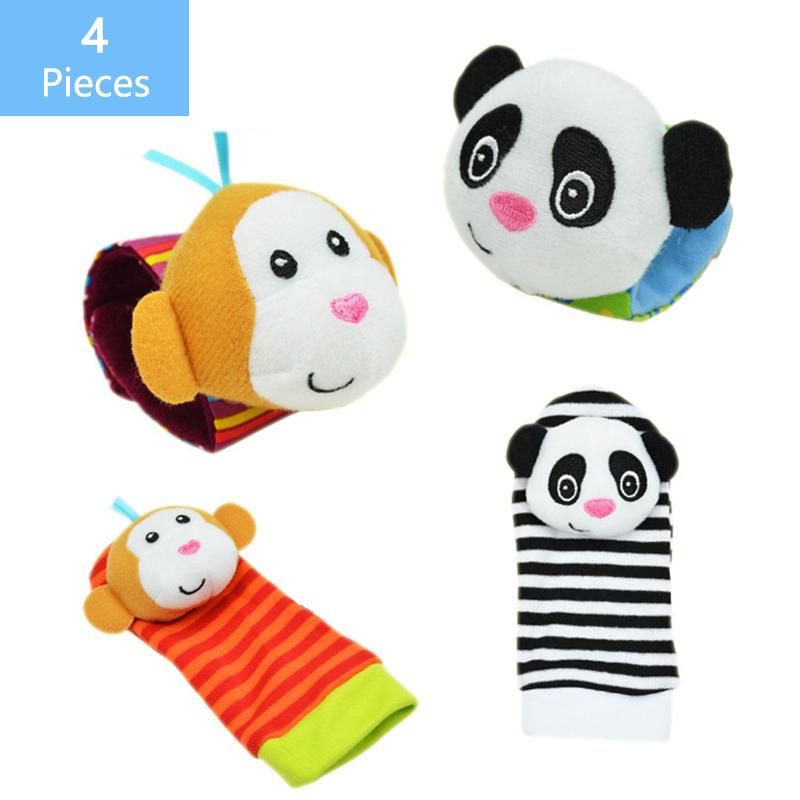 VIP Links Sozzy Baby Socks Wrist Rattle And Foot Socks 0~3 Months Cartoon Newborn Children Gift For Girl/Boy Kids Baby Socks