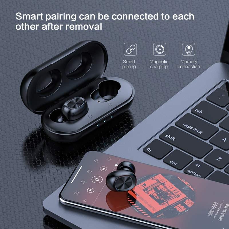 

Bluetooth Earphone Одноместный / Binaural водонепроницаемый TWS Беспроводной earphone сенсорный контроль беспроводной BT 5.0 AAC Earbuds Handsfree Sport Hea
