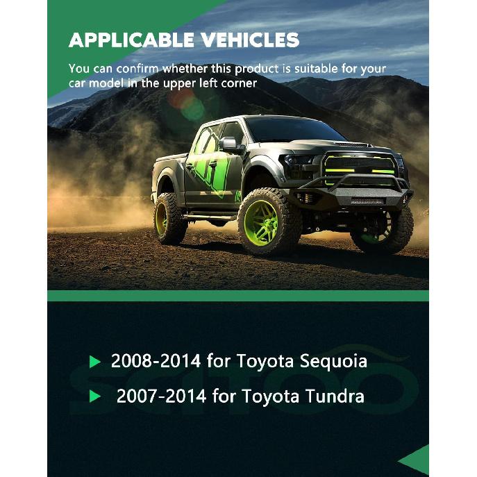 SCITOO 2 pcs Front Left Right ABS Wheel Speed Sensors Fit for 2008 2009 2010 2011 2012 2013 2014 for Toyota for Sequoia,2007 2008 2009 2010 2011 2012