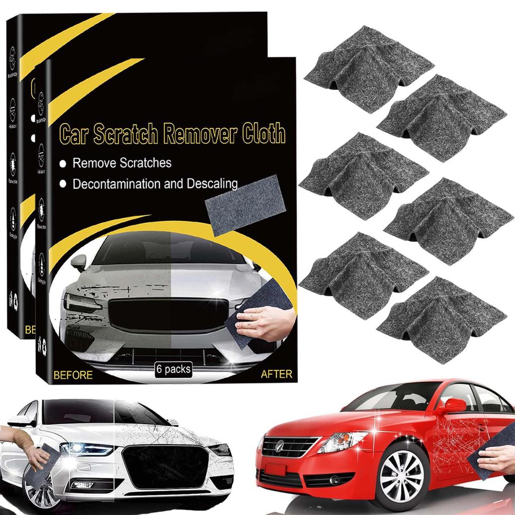 Nano-Glitzertuch für Autokratzer, Nano-Tuch entfernt mühelos Lackkratzer und Wasserflecken
