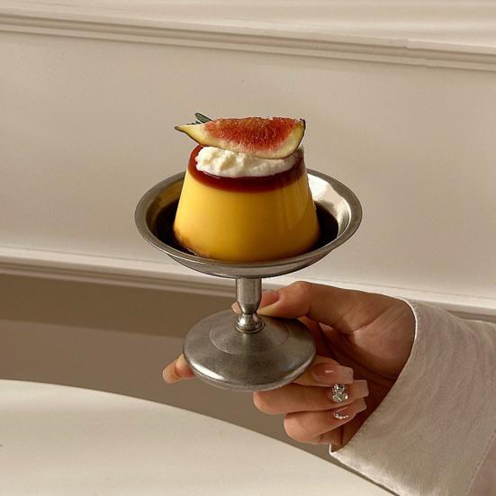 Stainless Steel Dessert Cup Cream Bowl Retro Ice