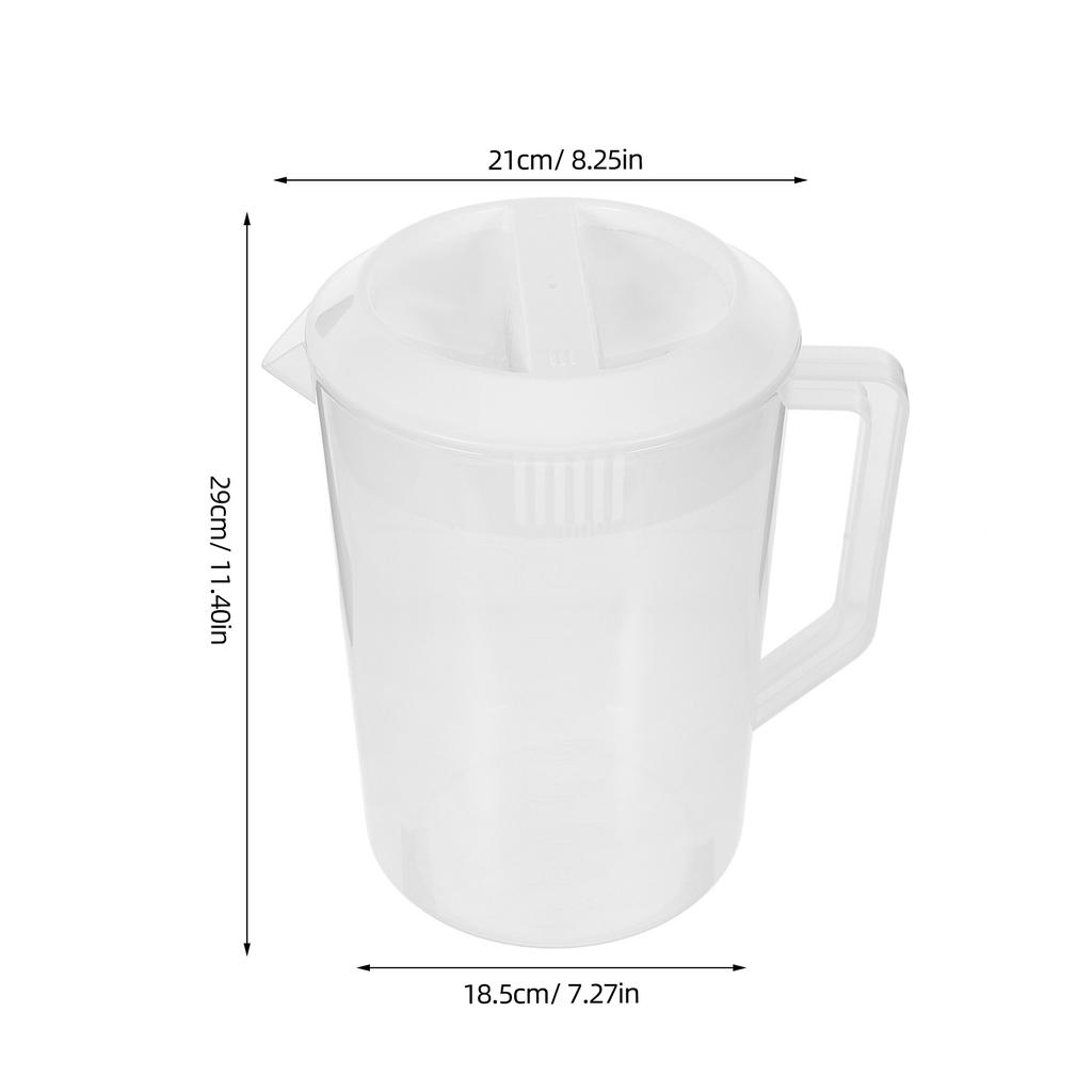 2500Ml Cold Water Kettle Plastic Beverage Pitcher with Measurement Lid Heat Resistant Bpa Jug for Home Party Camping