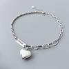 PANJBJ 925 Silve Beads Letters Bracelet for Women Girl Gift Punk Good Luck Simplicity Jewelry