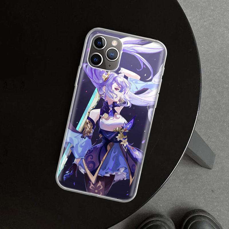 Genshin Impact Keqing Phone Case Cover For iPhone 11 12 13 Mini 14 15 Plus 16 Pro Max 17 Air 7 8 + SE Art Customized Fundas 11 1