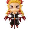 Durable 10cm Demon Slayer Kyojuro Rengoku Flame Hashira #1541 Action Figure Face Swappable Poseable Boxed Anime Collectible Figurine