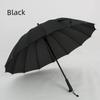 24-Rib Waterproof Umbrella with Curved Handle, Straight Pole, Impact-Resistant Fabric, Safety Umbrella, Automatic Promotional Umbrella, Rainbow