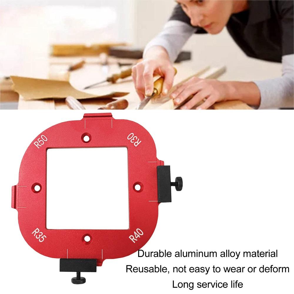 Accurate Measure Router Template Clear Scale Positioning Jig Corner Radius Template  DIY