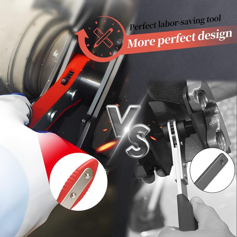 Brake Caliper Piston Press Tool 360° Rotating Ratchet Wrench – Single, Dual & Quad Disc Brake Pad Spreader Expander for Car Repa