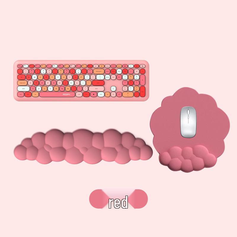 Cross-Border Cloud Memory Foam Keyboard Wrist Rest - Large Non-Slip Desktop Support