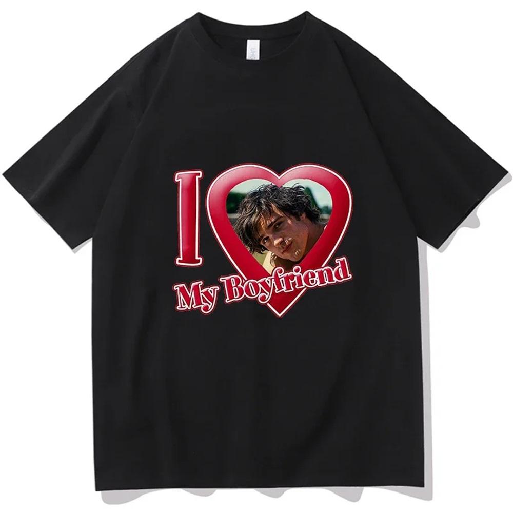 

I Love My Boyfriend Jacob Elordi T Shirts Aesthetic Casual Tshirts 100 Cotton Truck Individualization Painting Tops 4XL
