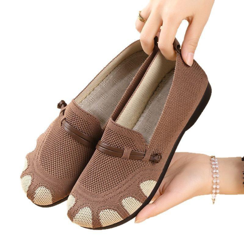 

2025 Новые Весенние Тканевые Туфли Удобные Повседневные Дышащие Модные Нескользящие Мягкая Подошва Обувь Слипоны 36