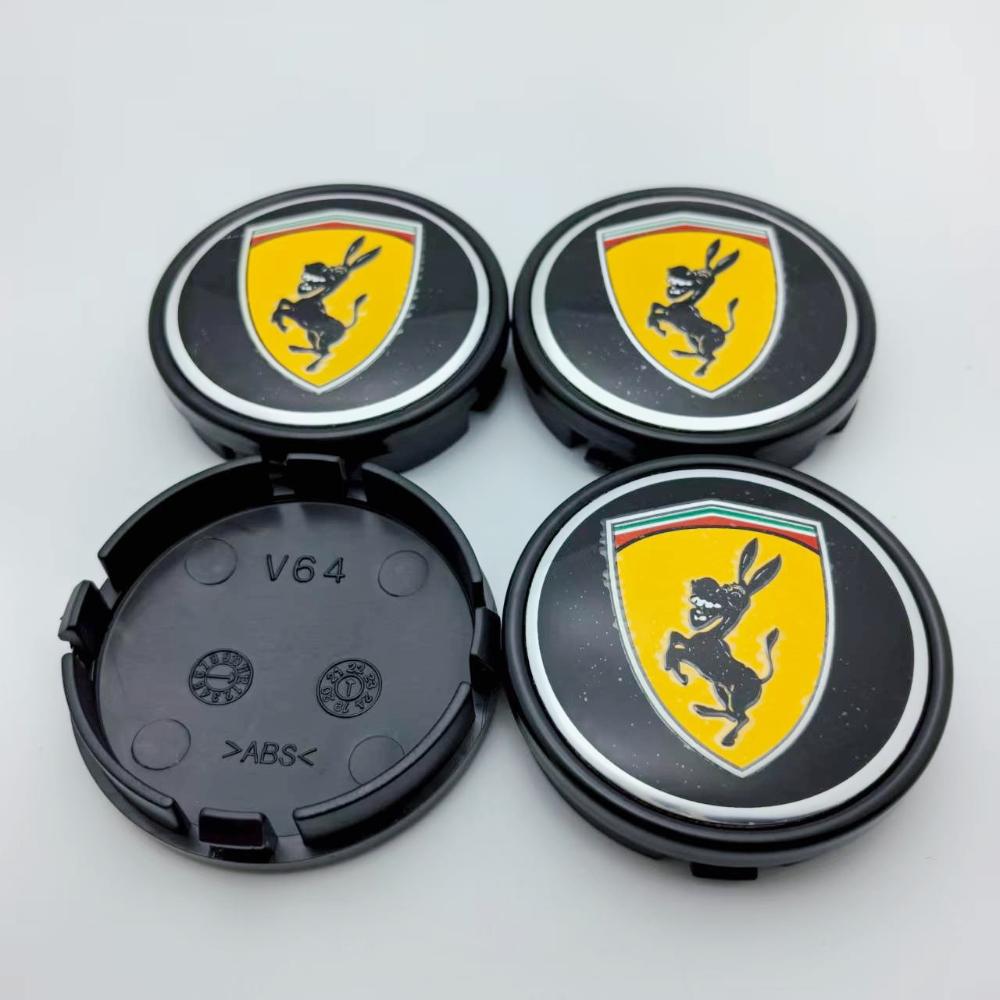 AABJE1 4pcs 64mm Donkey Logo Emblem Badge Car Wheel Center Cap Wheels Hubcaps Rims Center Dust Cover Car Styling Accessories for Volvo