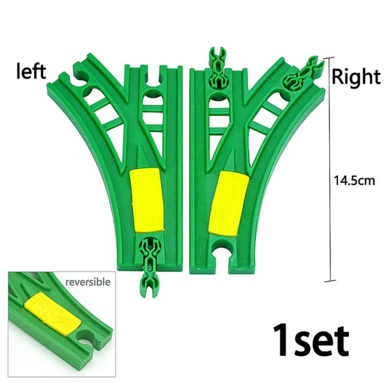 Non-Toxic Wooden Railway Connect Fixer Train Track Accessories Connector Tracffic Light Toys Holder Fit Brio Wooden Track Toys Educational