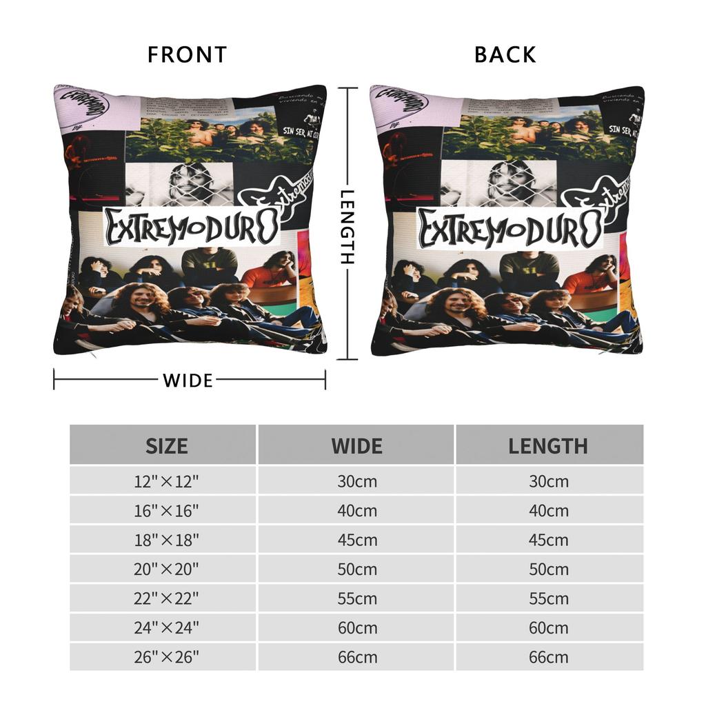 Pillow Cover Rock Extremoduro Band  Novelty Pillow Case For Living Room Sofa Pillowcases