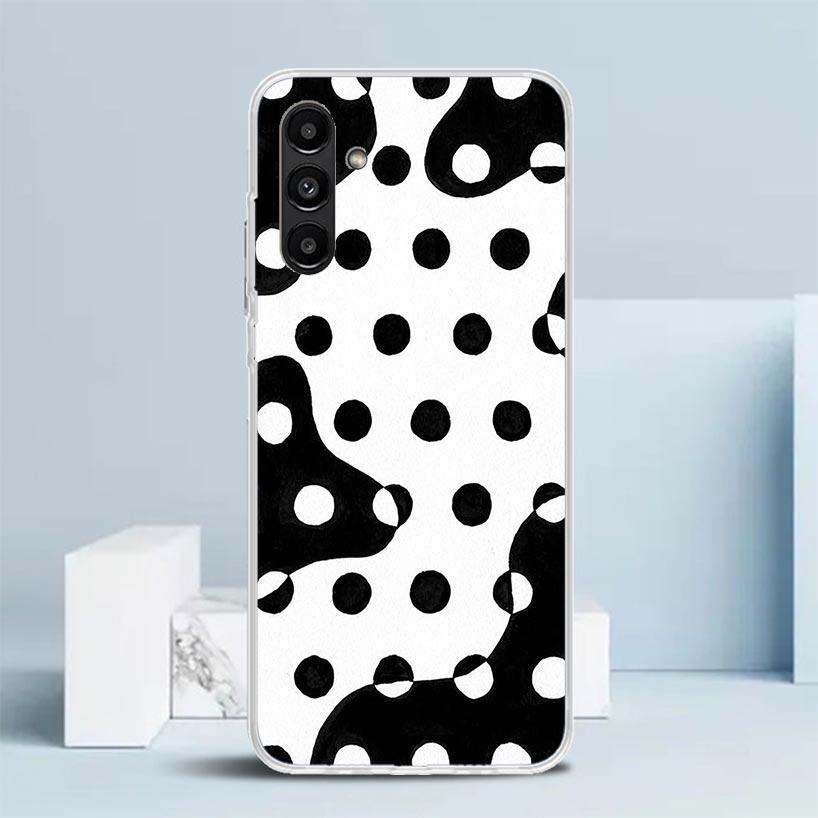 Polka Dots Art Phone Case For Samsung Galaxy A17 A37 A57 A16 A15 A14 A13 A56 A55 A54 A53 A36 A35 A34 A33 A26 A25 A24 A23 Galaxy