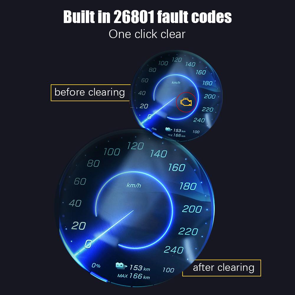 Engine OBD 2 Scanner Car Diagnostic Tool Automotive ODB2 Code Reader YM509 Erase Error Codes Multi Languages OBD2 Scanner