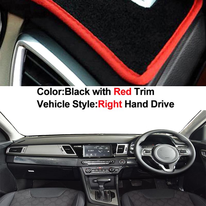 Car Dashboard Cover Dash Mat Carpet for Kia Niro DE Hybrid E-Niro I 2016 2017 2018 2019 2020 2026 Anti-UV Sunshade Cushion
