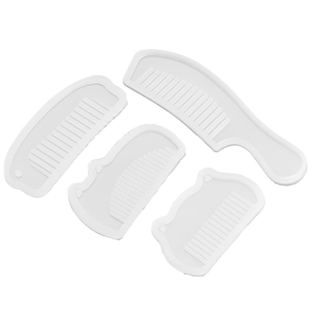 4 Pcs Set Comb Series Silicone Mold DIY Hand Craft Epoxy Resin Jewelry Making Tools