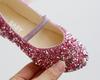 Sequined Princess Pointed-Toe Leather Shoes for Girls