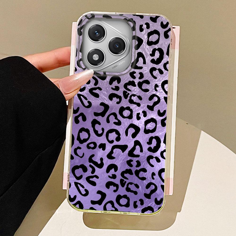 Blue Background Leopard Phone Case for Honor 400 200 90 Smart Pro Magic7 6 5 70 Lite X9a X9c X9b X8b X8a X8c X7c X7b X6c Cover
