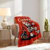 Anime Attack on Titan Eren Mikasa Cartoon Flannel Blanket,Warm and Cozy Soft Throw Blanket for Home Bedroom Bed Sofa Cover Kids