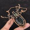 Black Rutile Necklace Copper Wire Wrapped Jewelry Handmade Necklace Adjustable Chain Necklace Natural Gemstone Jewelry Copper Wire Necklace