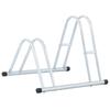 Vidaxl 2-Bike Stand, Freestanding, Galvanized Steel