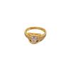 Real Gold Horse'S Eye Diamond Personalized Ring Opening Adjustable Simple Jewelry Japanese Ring Couple Ring
