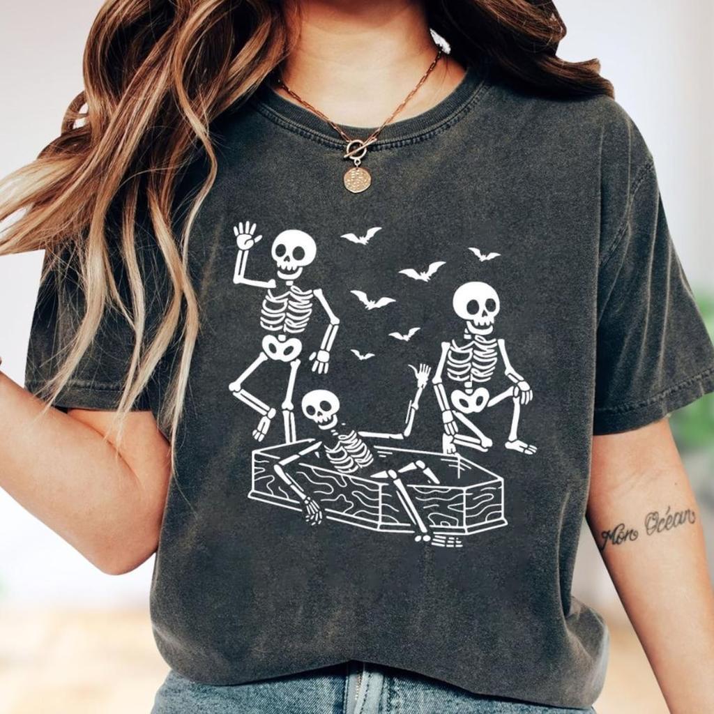 Slightly Subtle 1Anti-Trump Skeleton Shirt, Halloween Coffin Shirt Size S-5XL