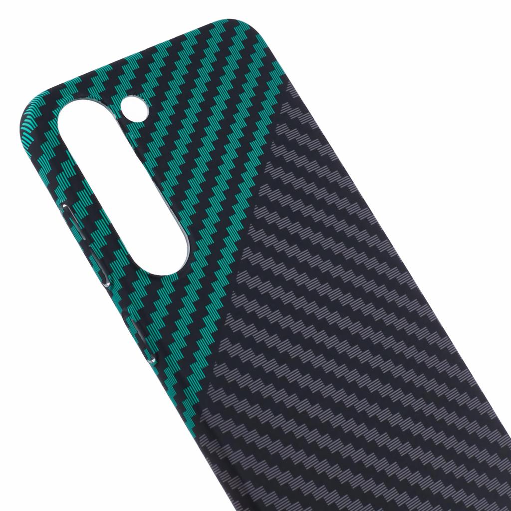 For Samsung Galaxy S24+ PC Case Carbon Fiber Texture Protective Phone Cover
