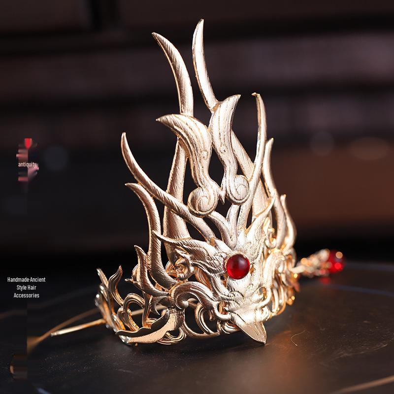 

Ручной работы Унисекс Тиара-корона для волос и заколка в стиле Уся