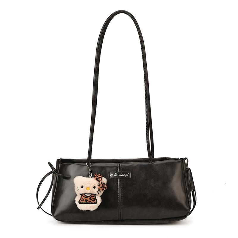 Commuter retro largecapacity tote bag, highend new women's shoulder bag, niche fashion underarm bag