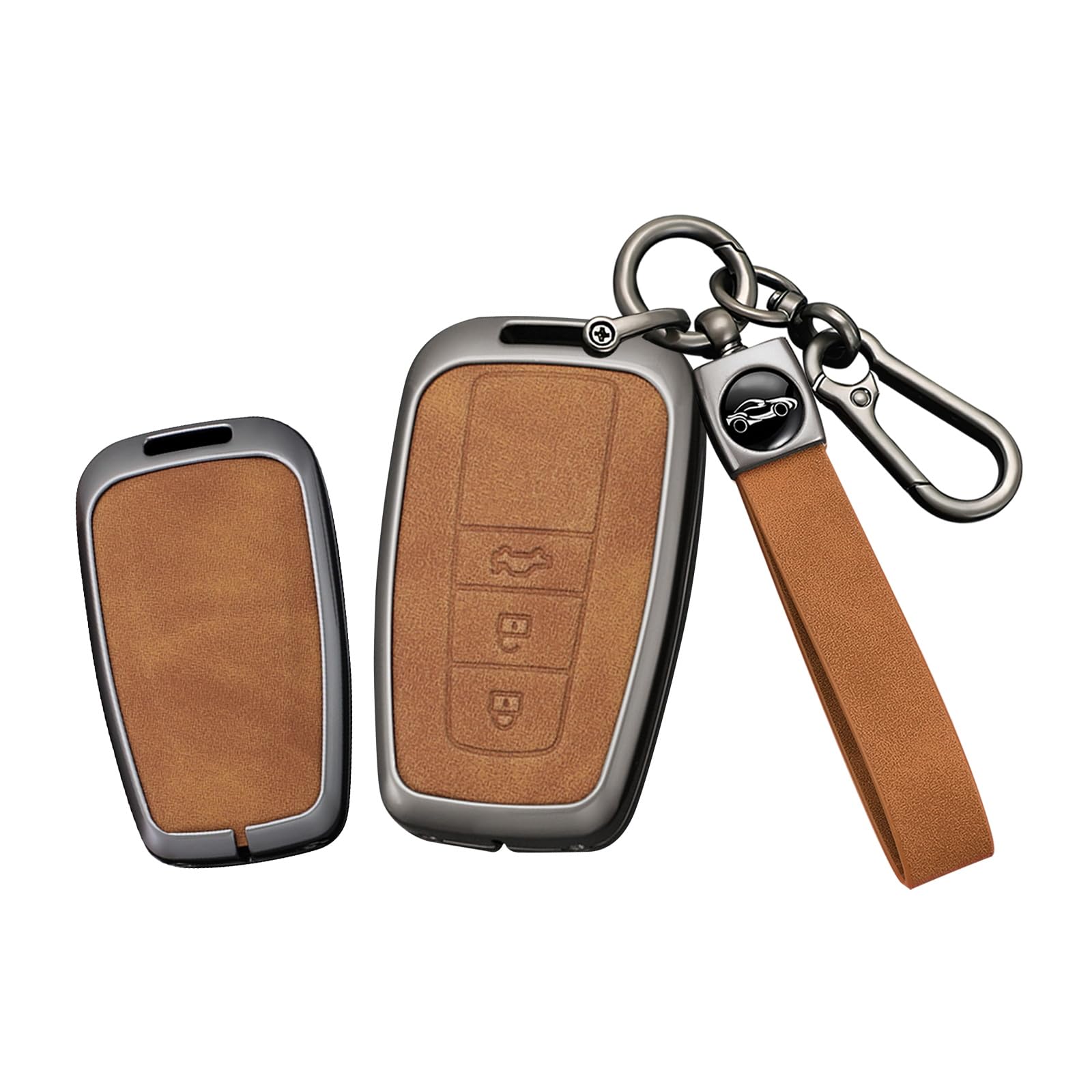 

[TECART] Toyota Key Case Camry Key Cover Key Holder Toyota rav4 CHR Prius Corolla коричневий